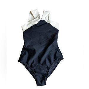 Mouillé Swimwear Clair Colorblock Halter One Piece